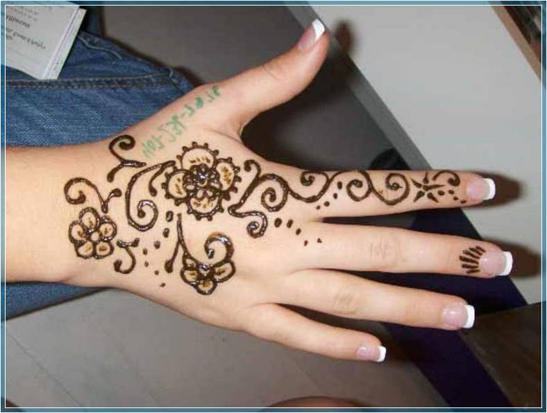 Gambar Henna Yang Bagus Tapi Gampang - 47 Contoh Gambar Henna Yang