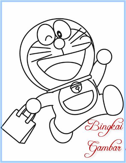 Gambar Sketsa Doraemon Termudah