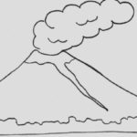Gambar Sketsa Gunung Slamet