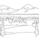 Gambar Sketsa Gunung Yang Mudah