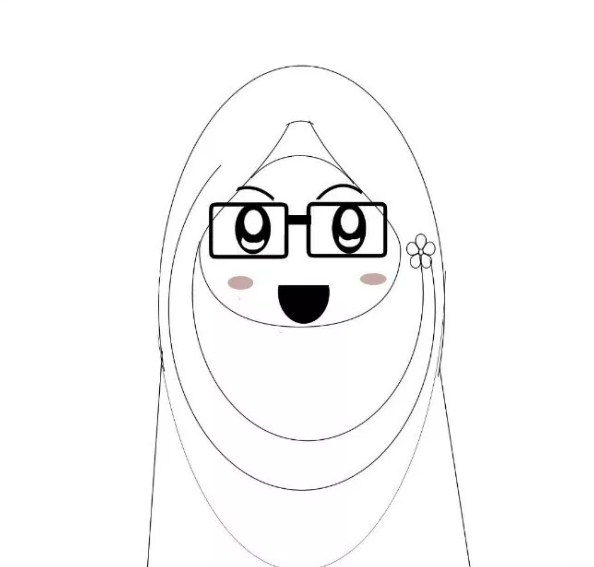 Gambar Sketsa Kartun Muslimah