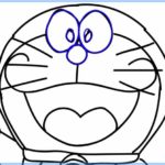 Sketsa Doraemon Kepala