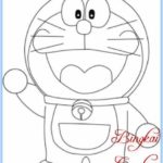 Sketsa Doraemon Simple