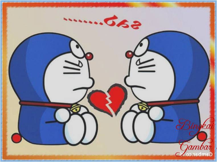 Sketsa Doraemon Tampak Samping