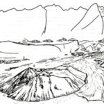 Sketsa Gambar Gunung Tangkuban Perahu