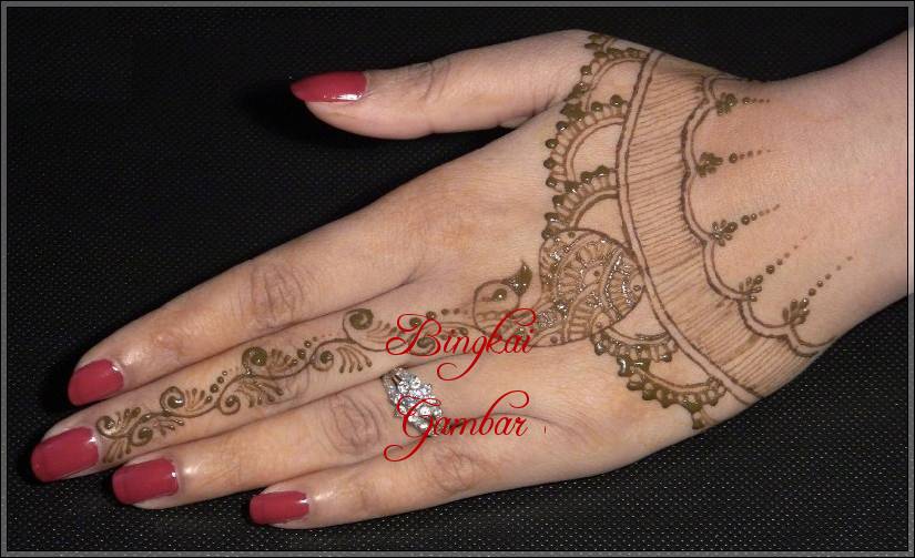 gambar henna india terbaru