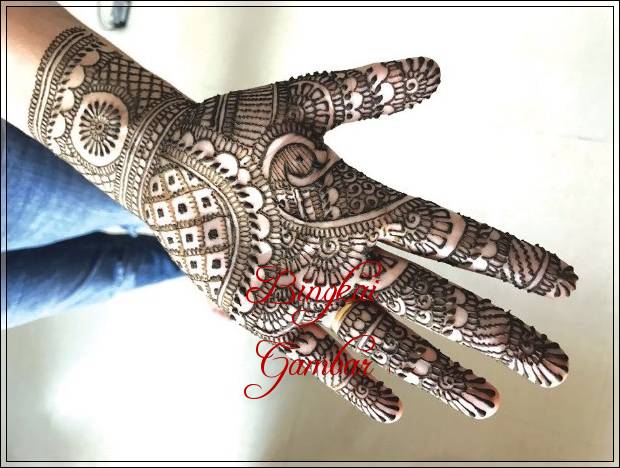 gambar henna tulisan india