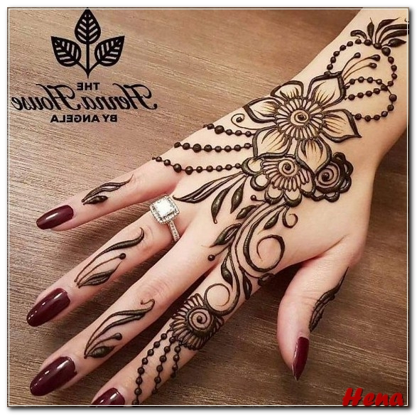 gambar hias tangan henna
