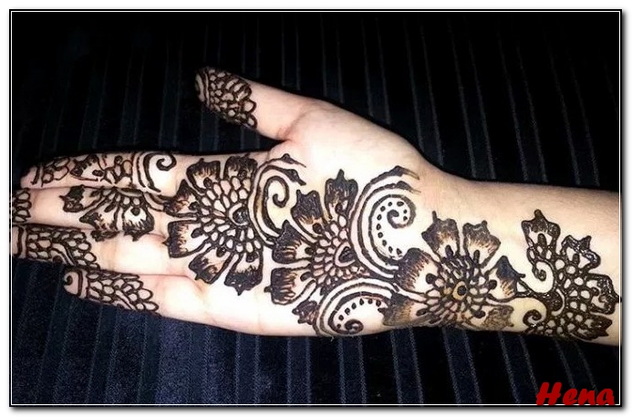 henna lengan simple