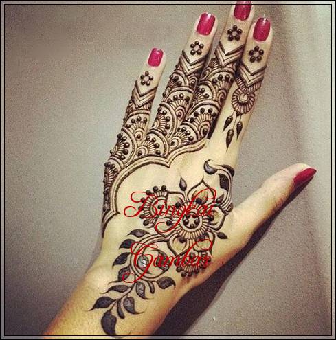 motif henna india terbaru
