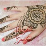 motif henna tangan india