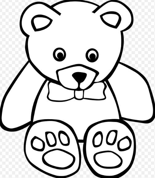 Gambar Sketsa Boneka Beruang
