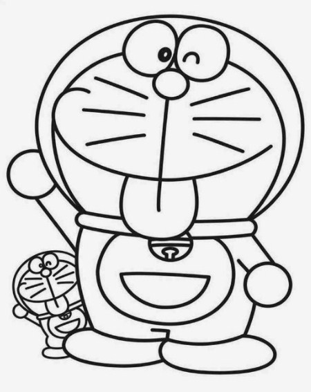 Gambar Sketsa Boneka Doraemon