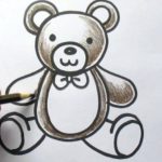 Gambar Sketsa Boneka Teddy Bear