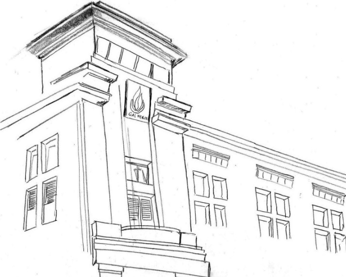 Gambar Sketsa Gedung Sekolah