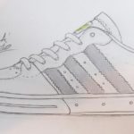 Gambar Sketsa Sepatu Adidas