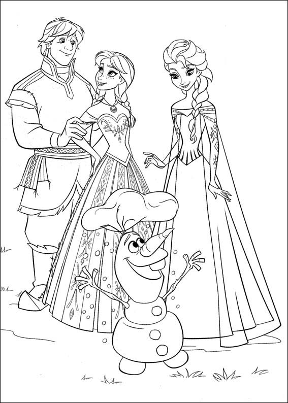 Sketsa Kartun Elsa Frozen