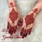henna simple warna merah