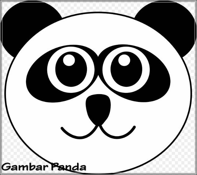 Sketsa Gambar Panda Yang Lucu