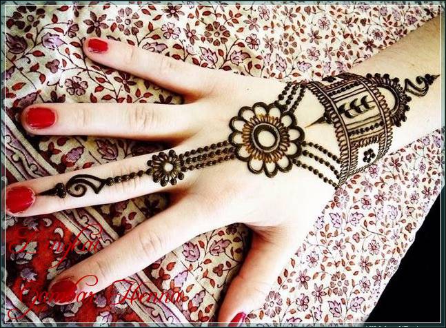 arab indian henna design