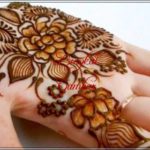 gambar henna berbentuk bunga