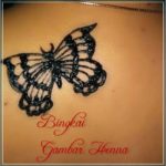gambar henna motif kupu kupu