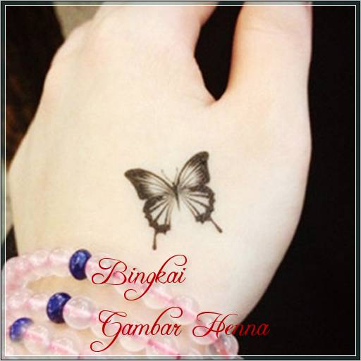 gambar henna tangan kupu kupu