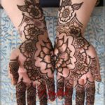gambar motif henna pengantin
