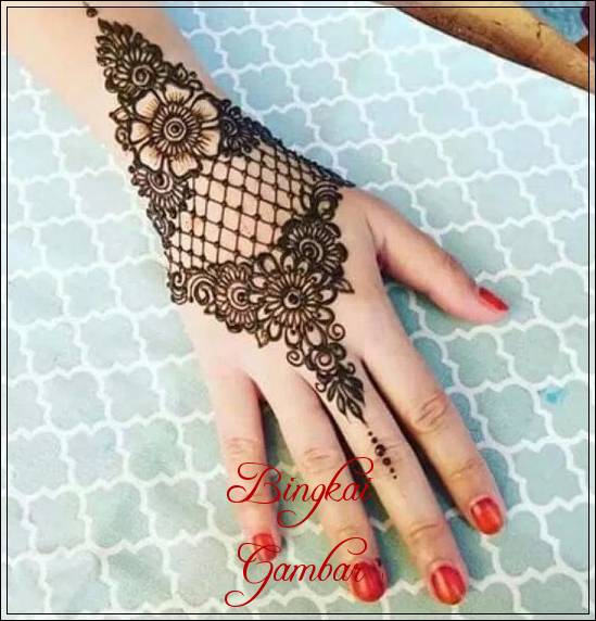 gambar pacar henna untuk pengantin