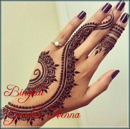 motif henna tangan arab