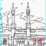Gambar Sketsa Masjid Nabawi