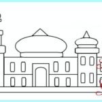 Sketsa Gambar Masjid Yang Mudah