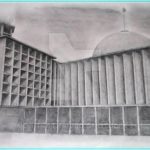 Sketsa Masjid Istiqlal Jakarta