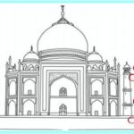 Sketsa Masjid Untuk Diwarnai