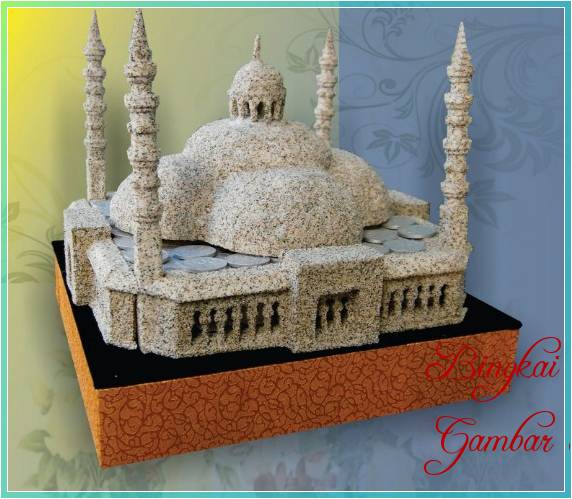 Sketsa Miniatur Masjid