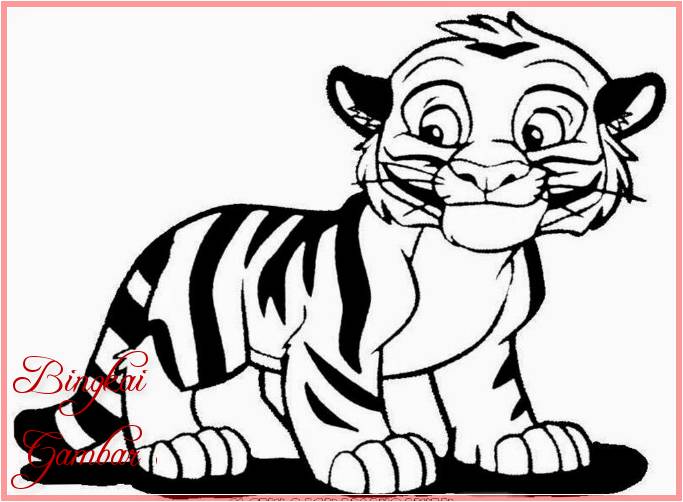 Gambar Kartun Hewan Harimau