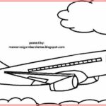 Sketsa Gambar Pesawat Terbang
