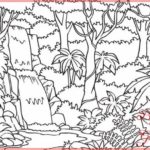 Sketsa Gambar Pohon Pinus Lembang